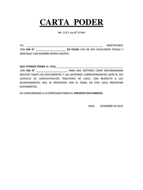 Word Descargar Carta Poder Formato Carta Poder Formatos Y Ejemplos Word