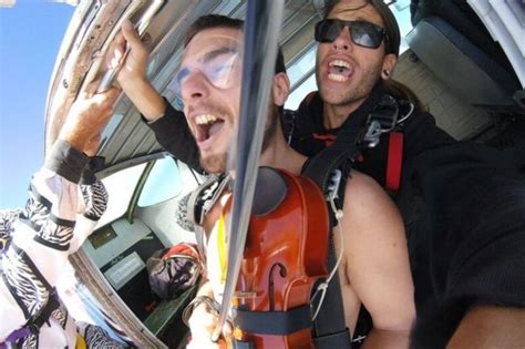 The Man Who Went Skydiving In The Nude With A Violin Bbc News