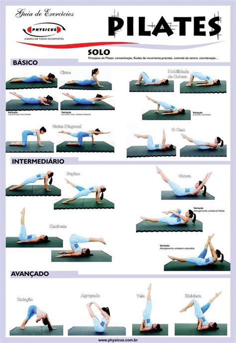 Printable Pilates Reformer Exercises Chart Free