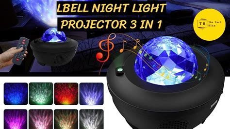 Lbell Night Light Projector 3 In 1 Star Projector Led Nebula Cloud