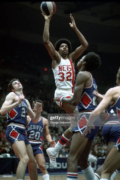 Julius Erving Of The American Basketball Association New York Nets