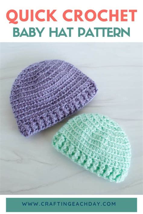 Quick And Simple Crochet Baby Hat Free Newborn Pattern Crafting