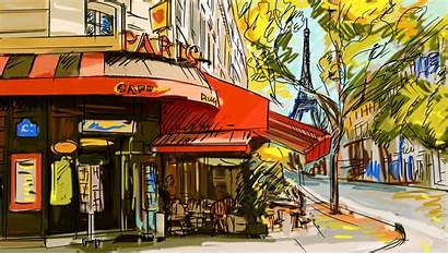 Cafe Paris Street Wallpapersafari Submited Gt
