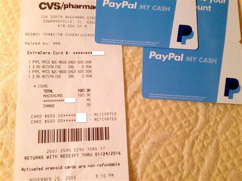 Customers need to pay their balance through paypal or with a bank account. PayPal My Cash Cards With Credit Cards at CVS Still Working, but YMMV - OUT AND OUT