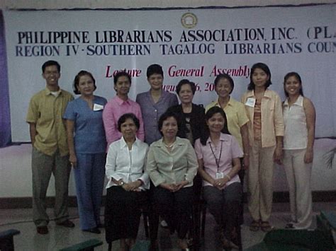 Plai Southern Tagalog Region Librarians Council Plai Strlc Officers