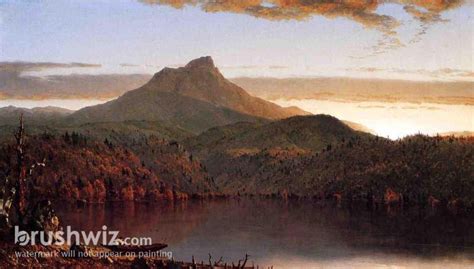 A Lake Twilight By Sanford Robinson Ford Oil Painting Reproduction
