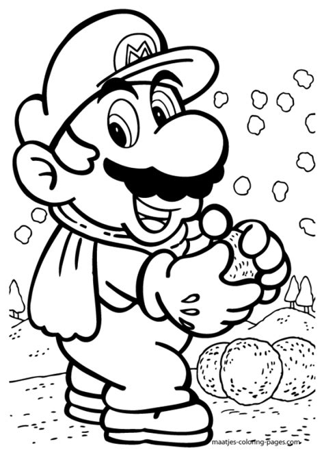 Pagini Distractive De Colorat Super Mario Bros Pentru Copii