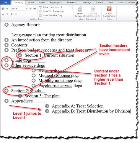 The paragraph text should be typed on the following line and indented five spaces from the left. Skipped heading level | Accessibility | Social Security ...