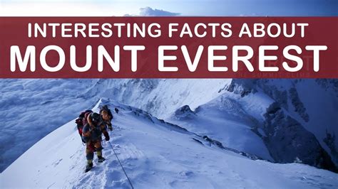 Interesting Facts About Mount Everest Iblogschool