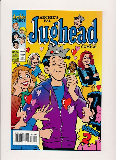 Archie Comics Archies Pal Jughead 90 ~ Vf 1996 Pf332 Comic Books
