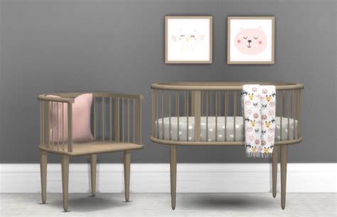 Drgreenie Sims 4 Cc Furniture Baby Furniture Girl Cribs Baby Cribs