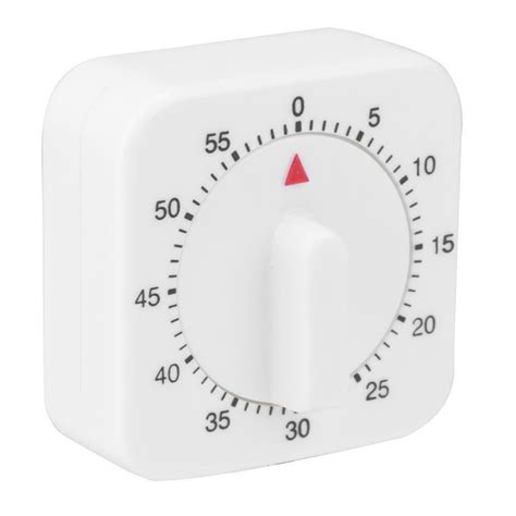 Kitchen Small Square Pendulum Timer 60 Minutes Timer Mechanical Timer