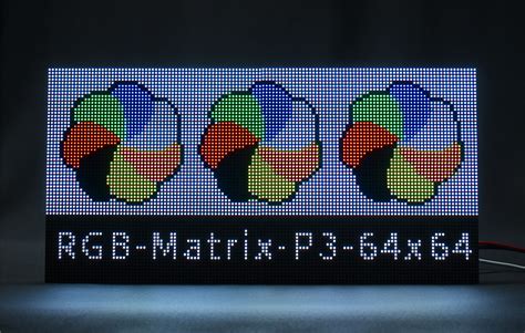 Rgb Full Color Led Matrix Panel 3mm Pitch 64×64 Pixels Adjustable