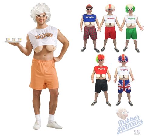 Mens Funny Droopers Stag Party Costume Fake Boobs Stag Do Hooters Fancy Dress EBay
