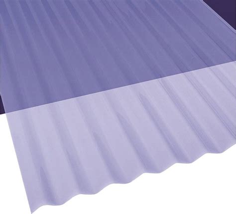 Sun N Rain 106632 Corrugated Roofing Panel 10 Ft L 26 In W Pvc