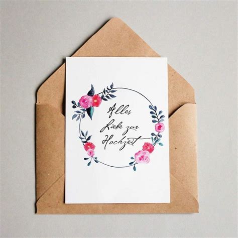 Die schönsten hochzeitswünsche & glückwünsche zur hochzeit. Glückwunschkarte zur Hochzeit • Hochzeit ...