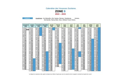 vacances-scolaires-gouv : ZONE B ≡ Calendrier Officiel 2022-2023-2024 ⇒