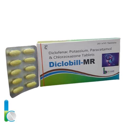 Bill Cure Diclobill Mr Diclofenac Potassium Paracetamol And