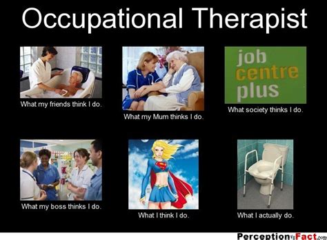 occupational therapist what people think i do what i really do perception vs fact