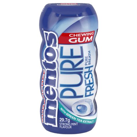 Mentos Pure Fresh Gum Strong Mint Pocket Bottle Mentos Malaysia