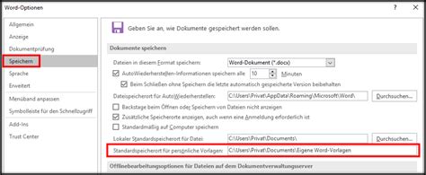 Word dokument speichern unter, aber ohne makro von: Microsoft Word: Eigene Vorlagen einbinden und erreichen ...