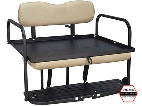 Flip Folding Rear Back Seat Kit For Club Car Precedent Golf Cart