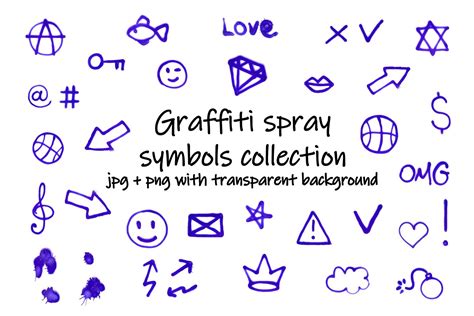 Graffiti Spray Art Symbols Collection