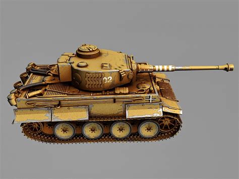 Ww2 Nazi Germany Tiger Tank 3d Model 3ds Maxmaya Files Free Download