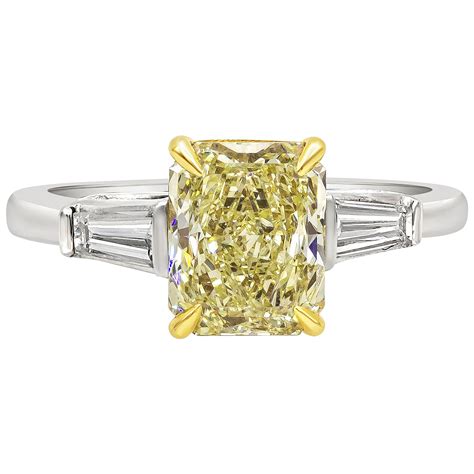 Gia Certified 524 Carat Radiant Cut Diamond Three Stone Engagement