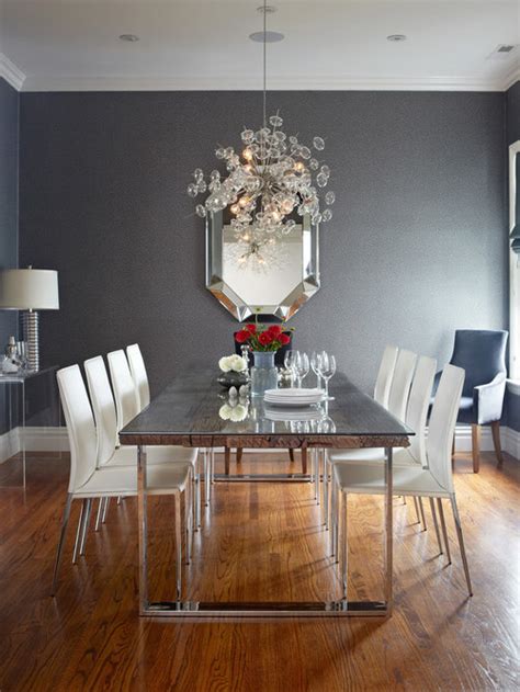 Grey And White Dining Room Houzz