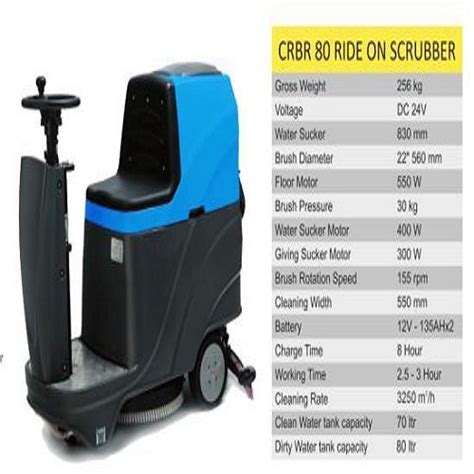 150 Heavy Fiber Plastic Rideon Scrubber Dryer Model Name Number Crbr 2 At Rs 375000 In Mumbai