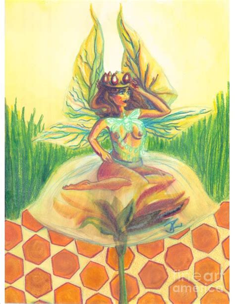 Queen Honey Bee Fairy Painting By Jenny Zeitouni Pixels
