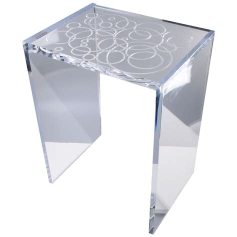 Lucite Waterfall Sideend Table At 1stdibs