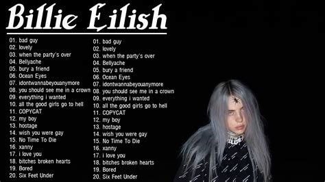 BillieEilish Greatest Hits The Best Of BillieEilish Playlist 2020