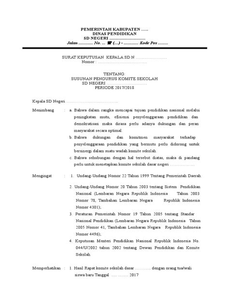 Selain itu surat perintah perjalanan dinas ini juga berfungsi sebagai bukti perintah dari atasan kepada bawahannya untuk melakukan tugas/pekerjaan di luar kota. Kode Surat Dinas Pendidikan Sekolah Dasar - Terkait Pendidikan