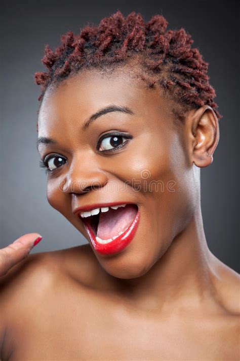 Let's start with one of the signature punk hairstyles; Black Beauty With Short Spiky Hair Stock Photo - Image of ...