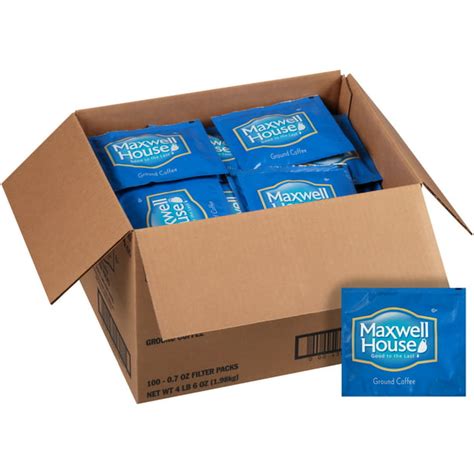 Maxwell House Ground Coffee Filter Packs 100 Ct Casepack