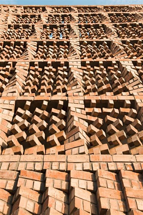 8 Interesting Brick Facades Of Stack Bond