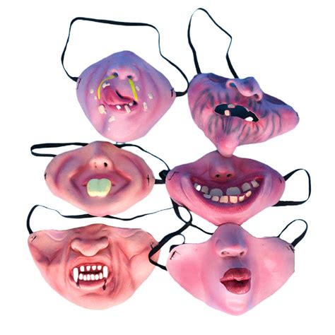 Face Masks Adult Clown Latex Mask Joy Cosplay Props Humorous Elastic Band Half Halloween Party