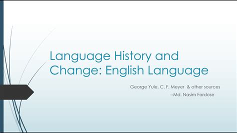 History Of English Language Old Middle And Modern English Youtube