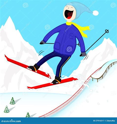 Ski Man Stock Vector Illustration Of Goggles Exercising 27916311