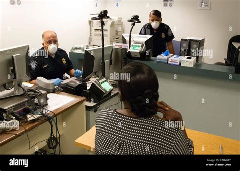 Us Customs And Border Protection Officers Conduct Enhanced Screening
