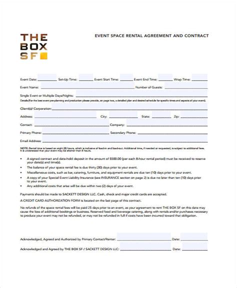 event contract templates  sample  format