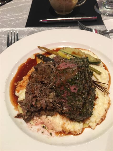 I Ate Braised Short Ribs Herb Crusted Steak Medallion And Parmesan