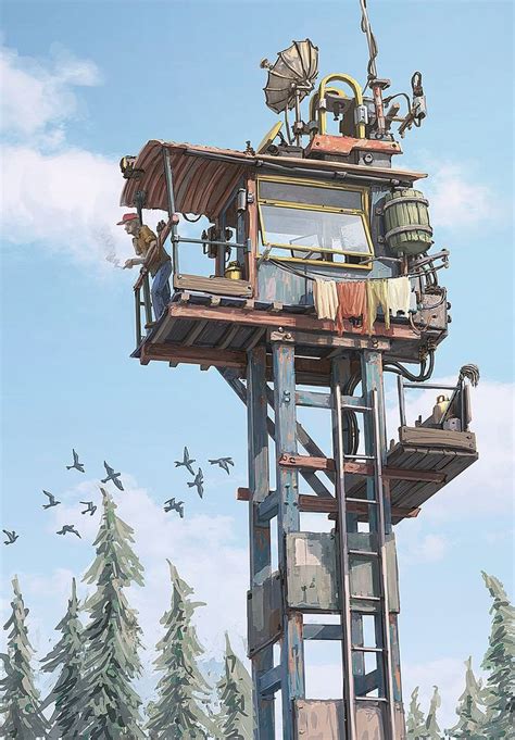 “Watchtower” by Hamish Frater | Apocalypse art, Post apocalyptic art