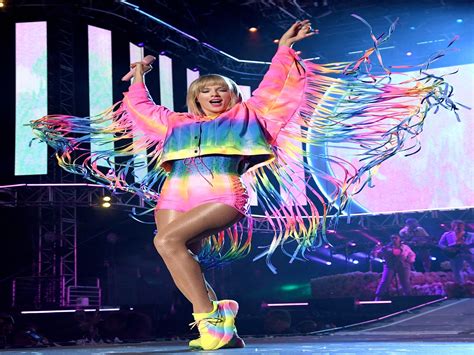Taylor Swift Wore A Rainbow Fringe Outfit To Kick Off Pride Month