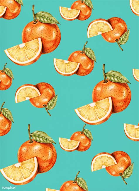 Illustration Of Oranges In A Blue Background Watercolor Style Free