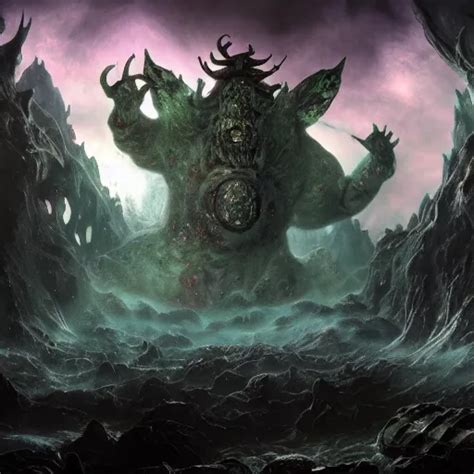 A Beautifully Detailed Matte Painting Of Chaos God Stable Diffusion