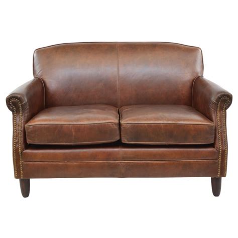 We have a great collection of chesterfields leather sofas, contemporary and classic leather sofas. Vintage Brown Leather Studded Sofa | My Vintage Home