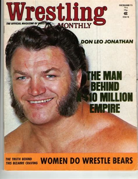 Wrestling Monthly December 1973 Gene Kiniski Don Leo Jonathan Verne Gagne F 2069 Picclick